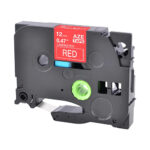 Brother lipni analoginė juostelė TZE-435 raudona/balta (12mm)