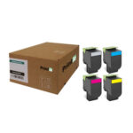 Lexmark 802S kasečių rinkinys c/m/y/bk (Printle)