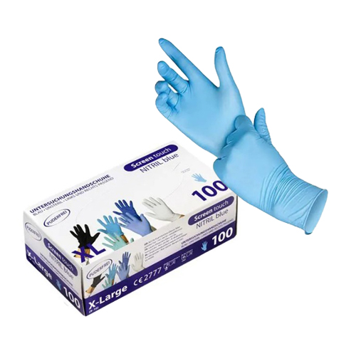 TopGlove Screen touch gloves blue TopGlove Screen touch nitrilinės vienkartinės pirštinės, mėlynos (100vnt) - Image 1
