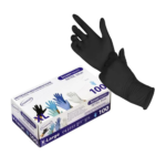 TopGlove Screen touch nitrilinės vienkartinės pirštinės, juodos (100vnt)