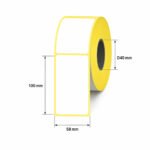 Lipnios termo etiketės 58x100mm, D40, 500 vnt.